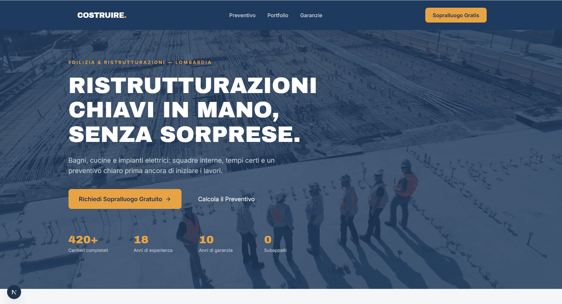 Fondamenta template preview